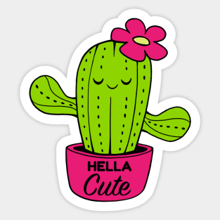 Hella Cute Cactus Sticker